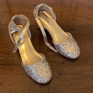 Girls gold sparkly shoes size 12